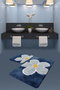 Mijölnir Juego de alfombras de baño Flower - Blue